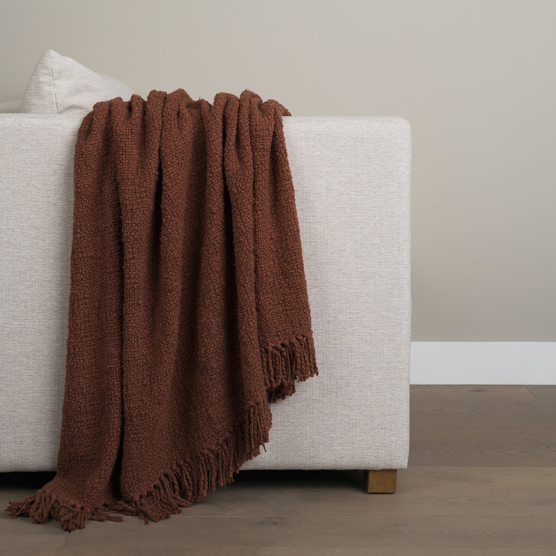 Kambal Mahogany Cotton Throw Blanket