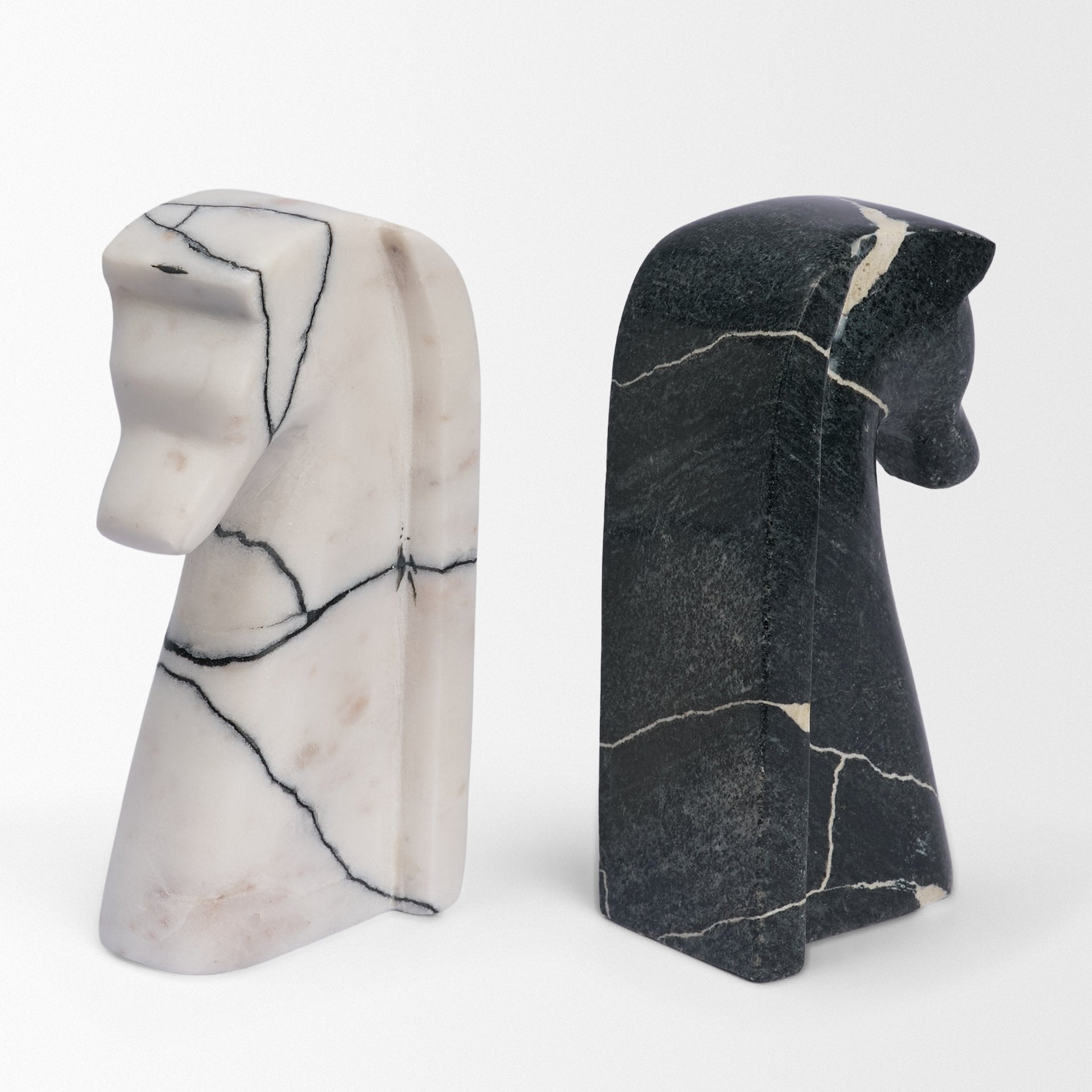 Cavalli Marble Bookends