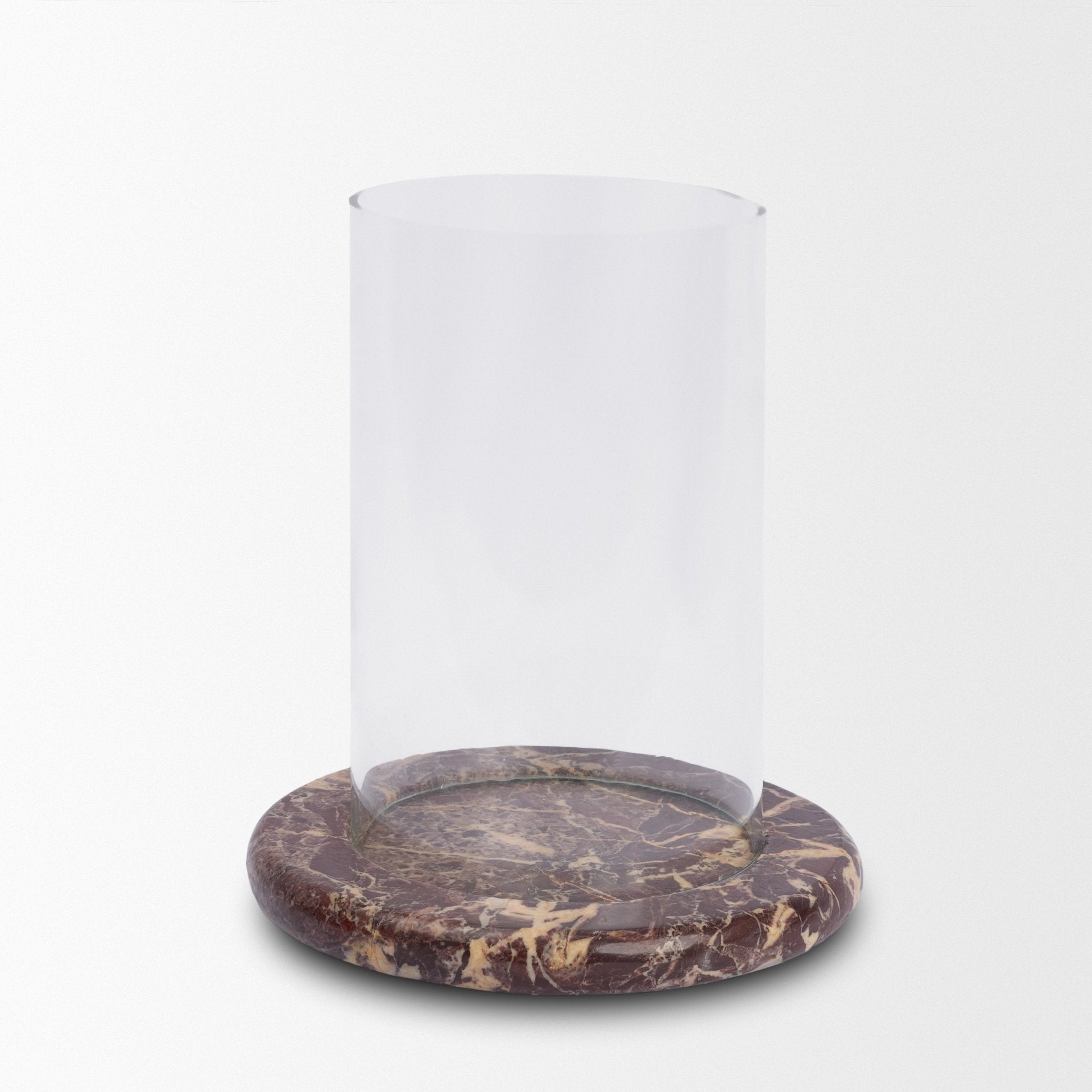 Bordo Marble Hurricane Candle Holder