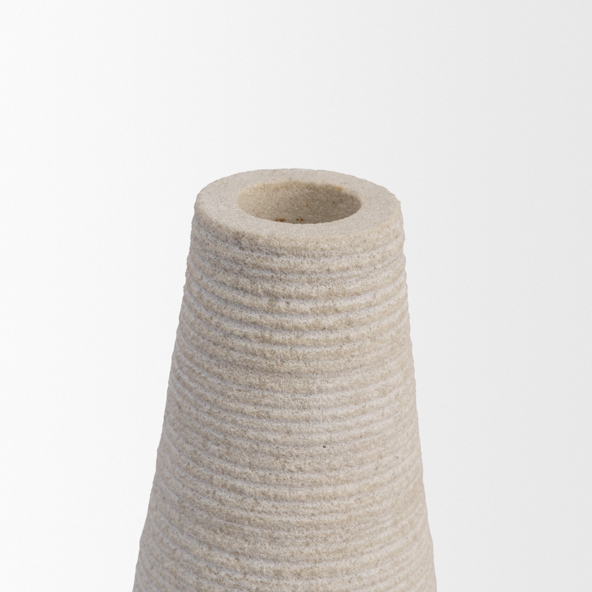 Cono Marble Candle Holders Set of 2