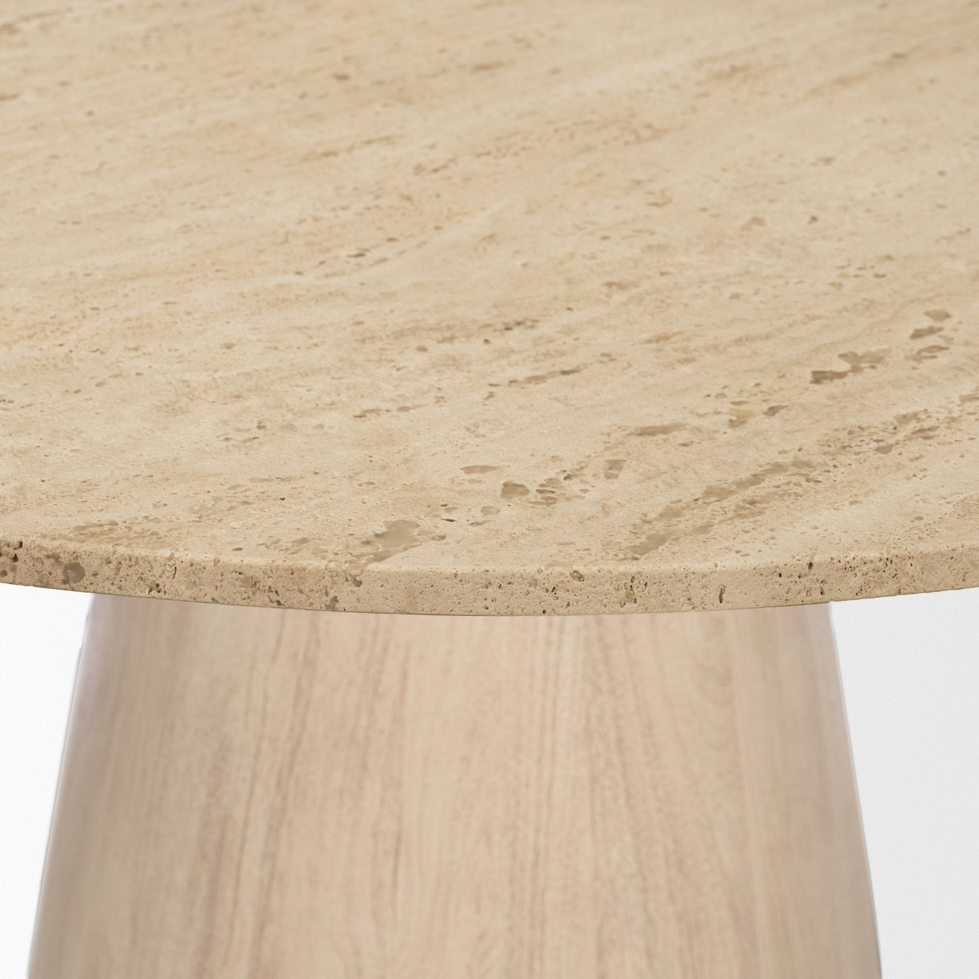 Allyson 42" Traavertine Dining Table