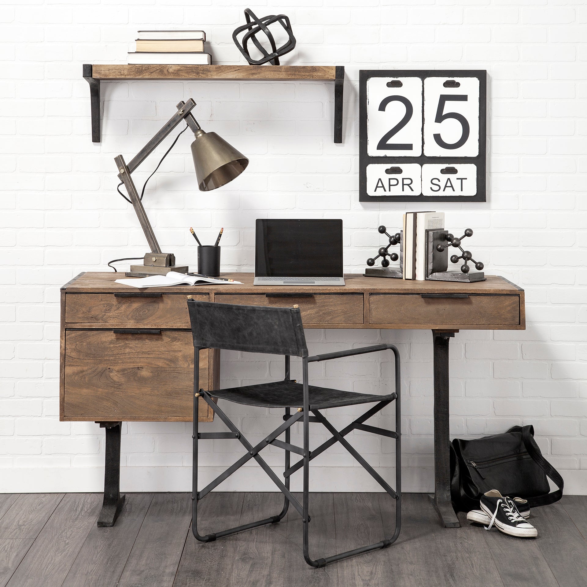 Direttore Leather Folding Dining Chair