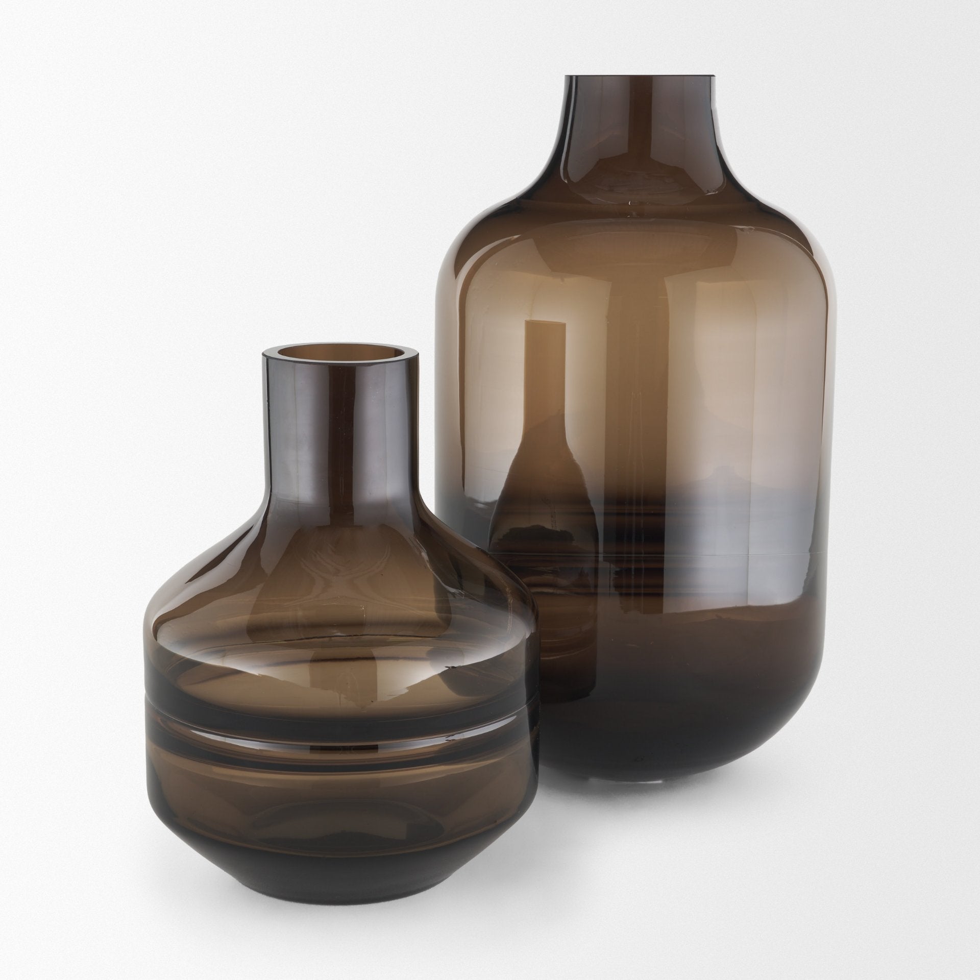 Aurel Brown Glass Vase