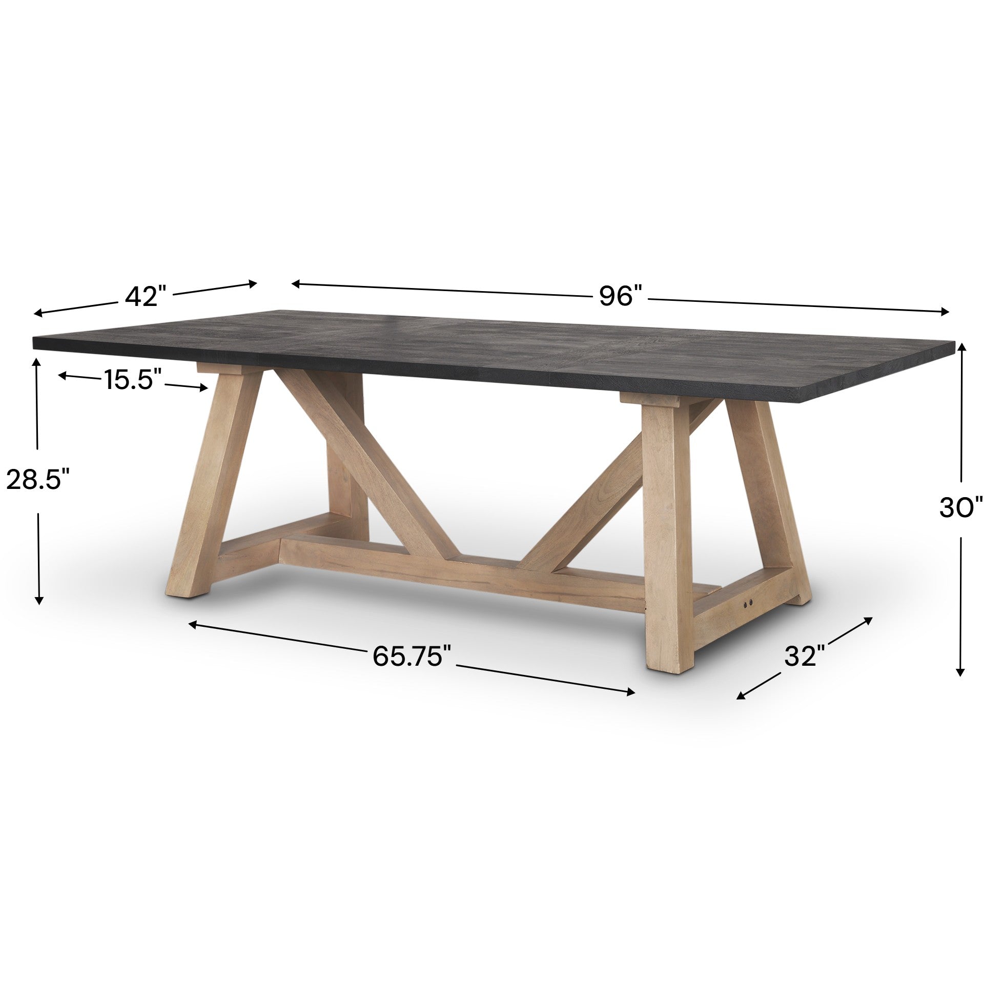 Rialto 96" Dining Table