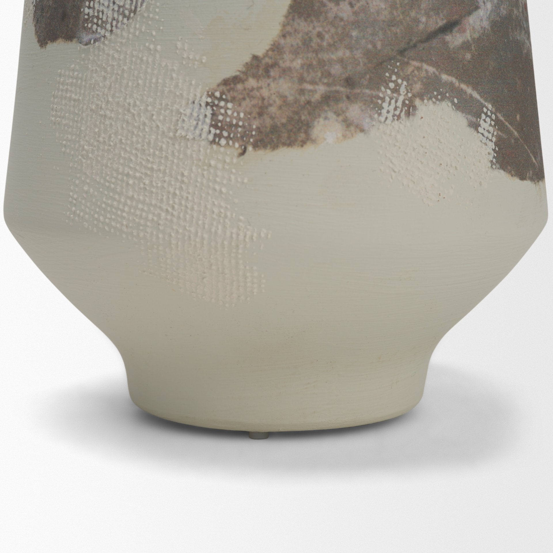 Velo White Hand-Painted Vase
