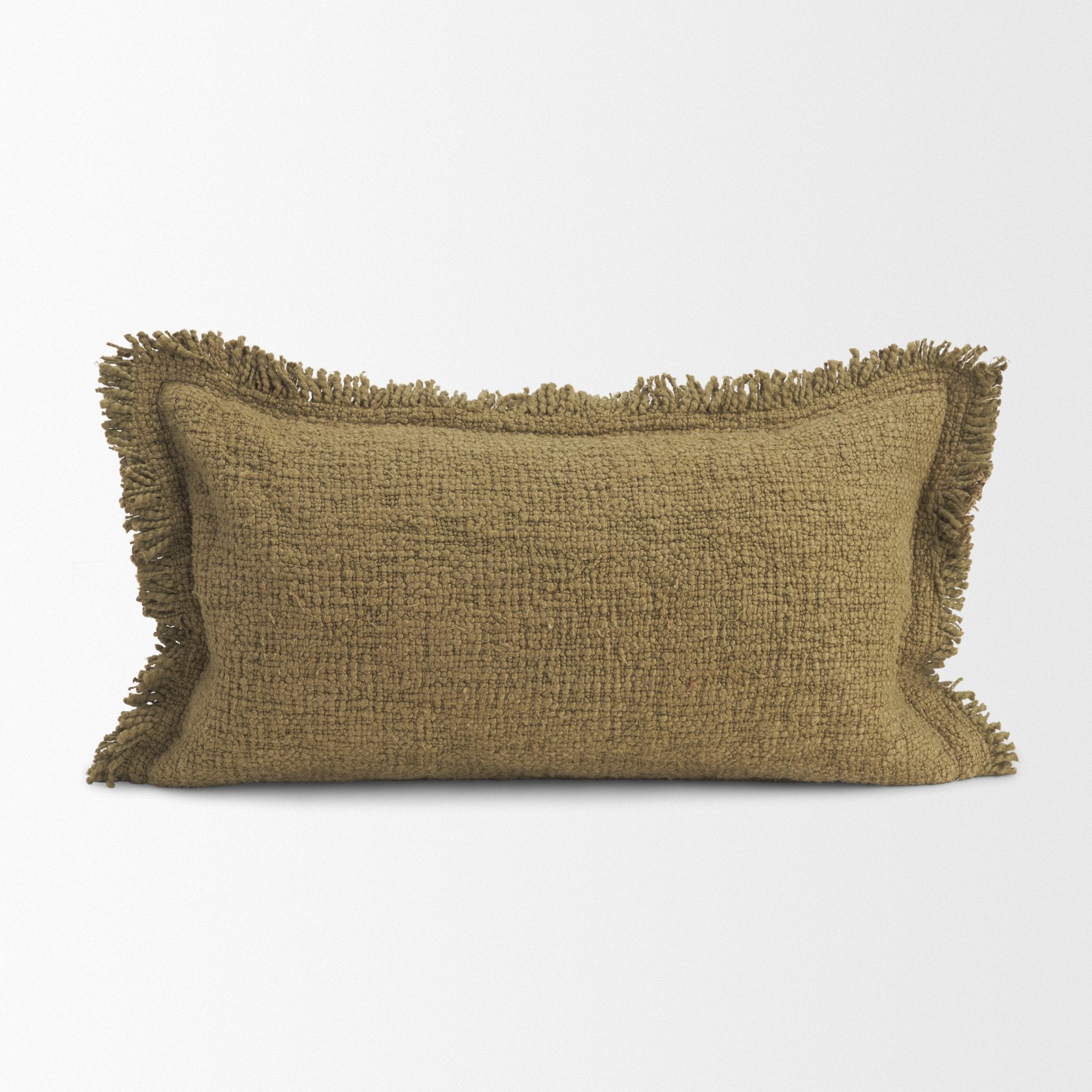 Kambal 14x26 Dark Olive Decorative Pillow