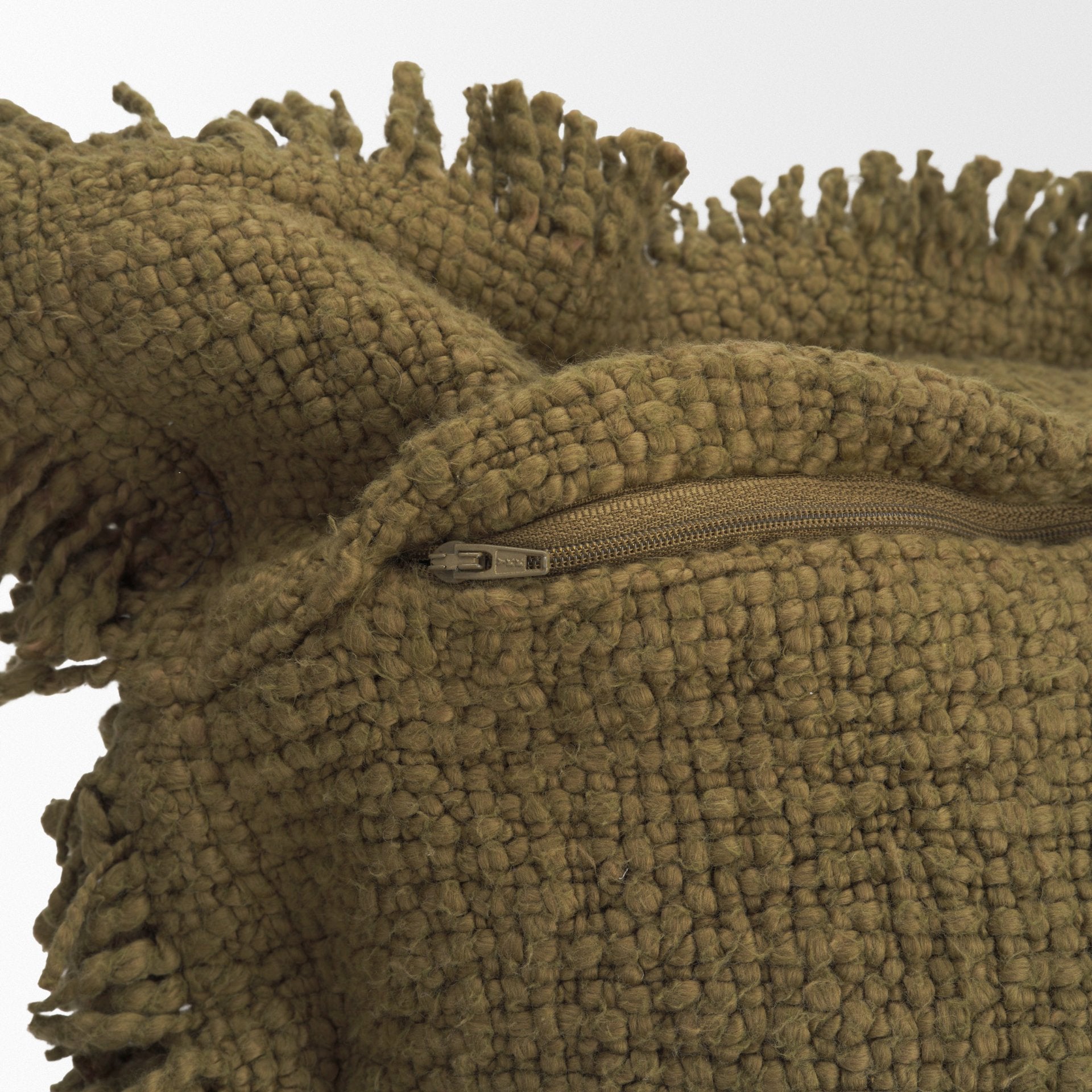 Kambal Dark Olive Decorative Pillow
