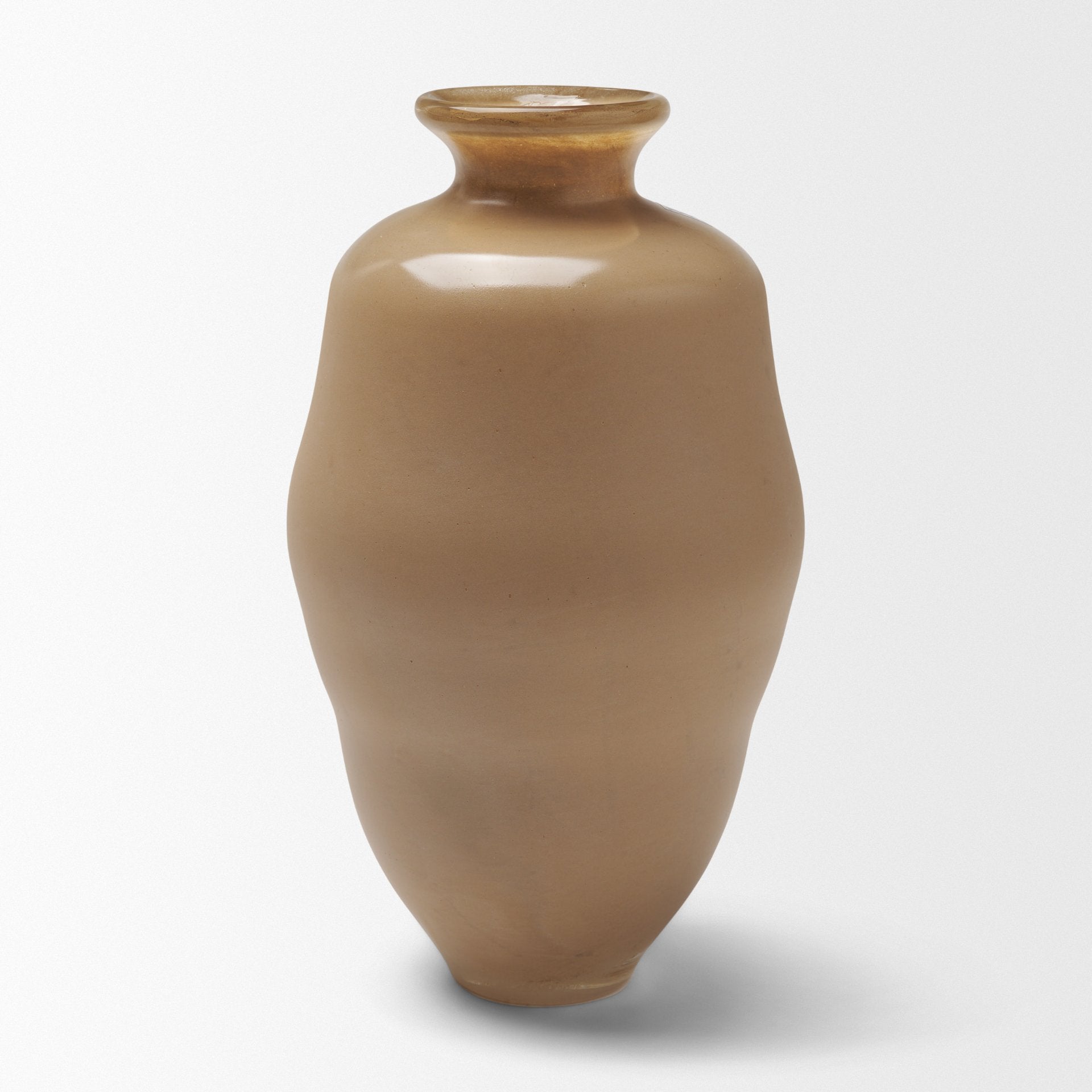 Dune Brown Glass Vase