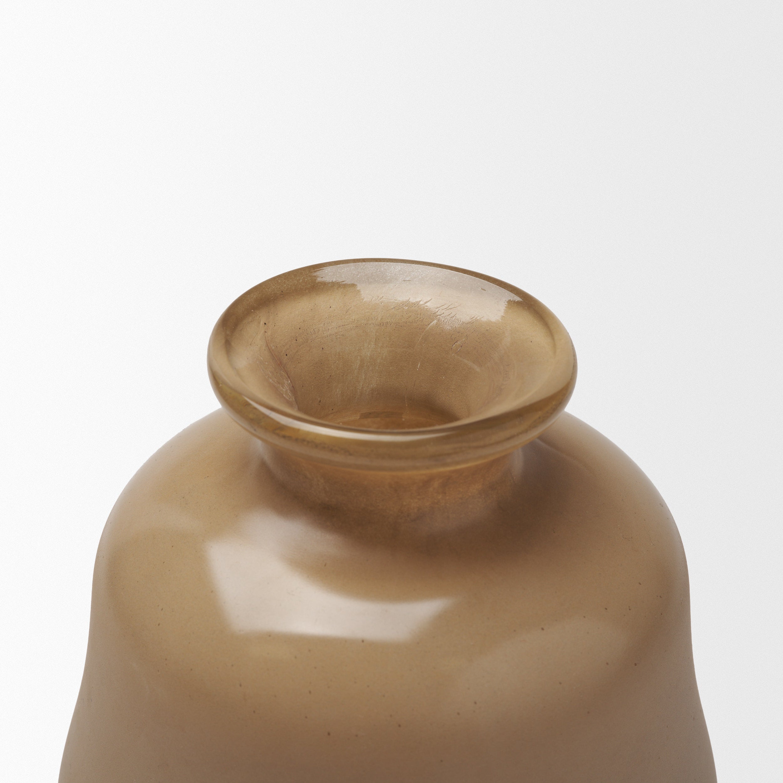 Dune Brown Glass Vase