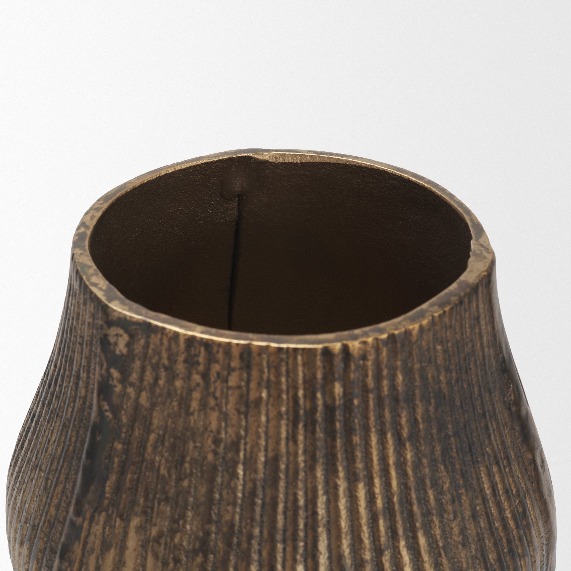 Patine Fluted Vase