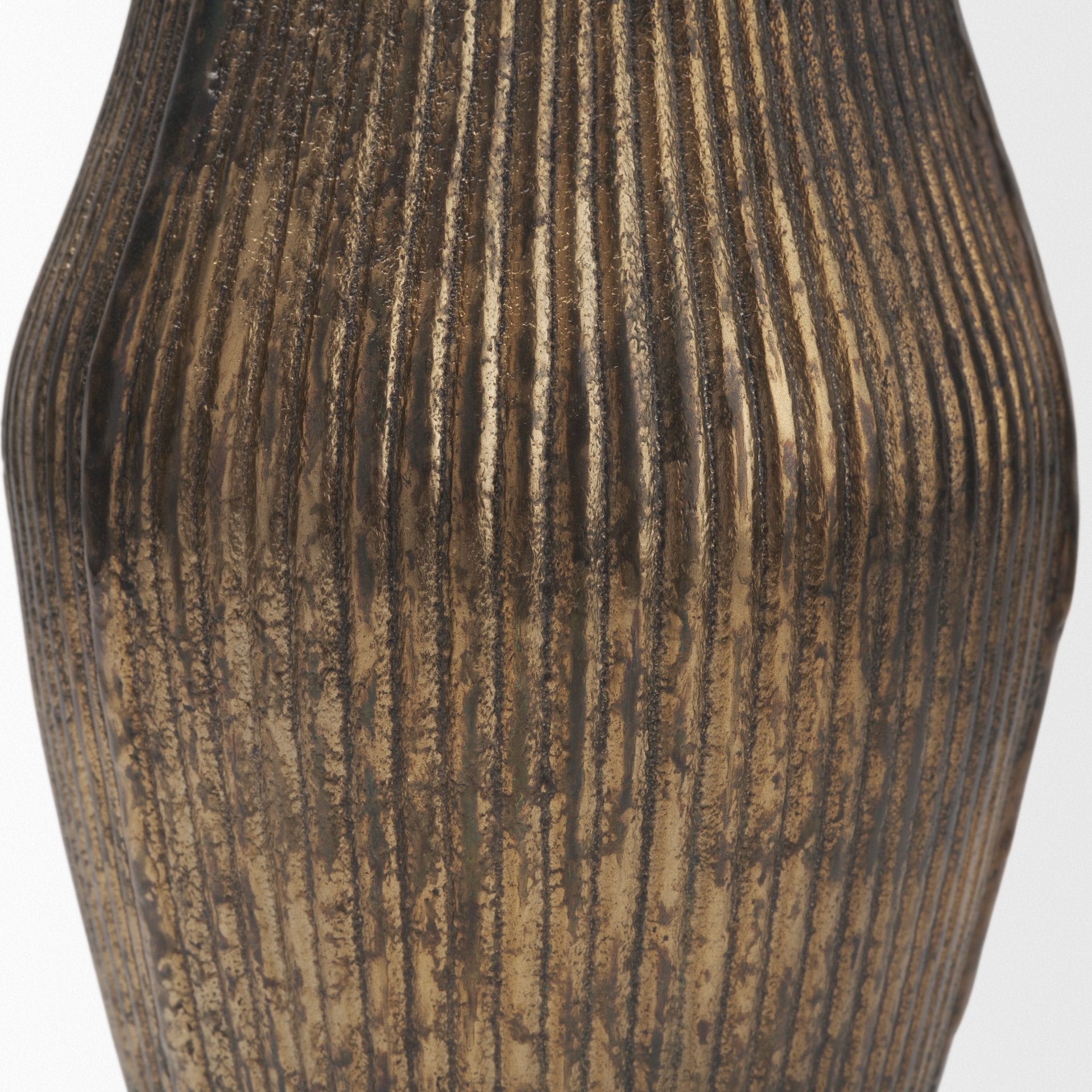 Patine Fluted Vase