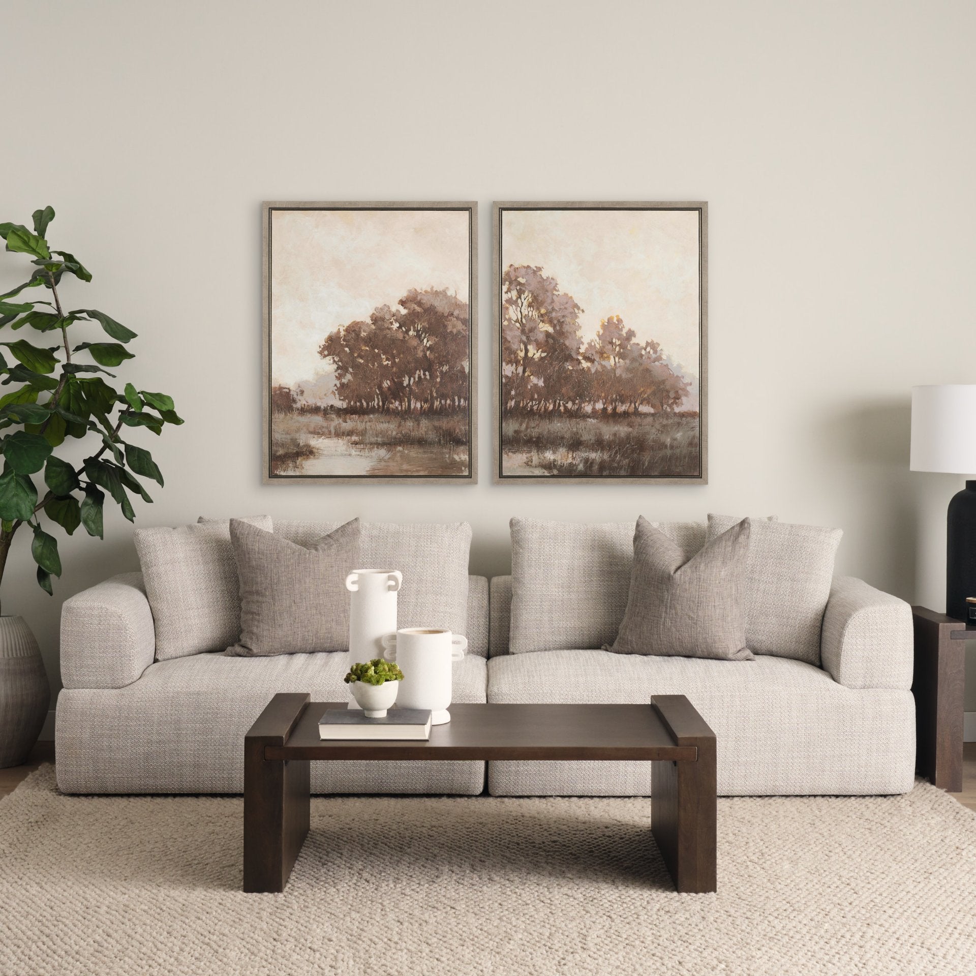 Calm Horizon Canvas Series