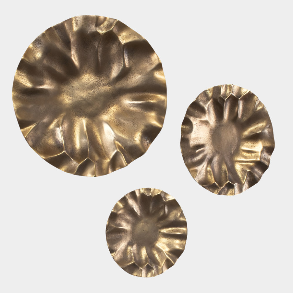 Peonia Outdoor Wall Decor, S/3