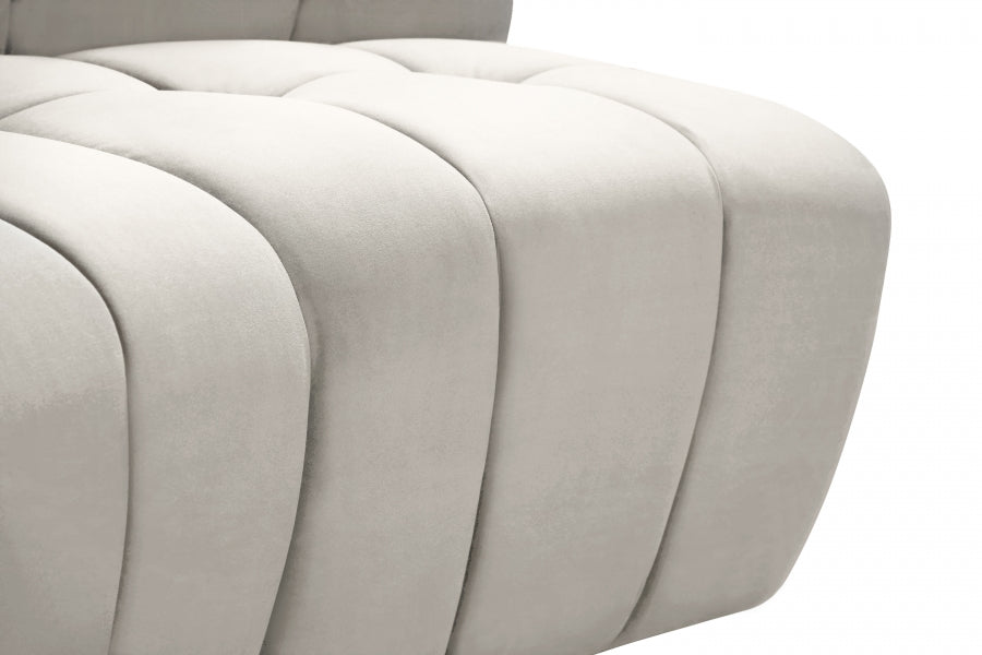 Fauteuil d'appoint rembourré en chenille Vivi