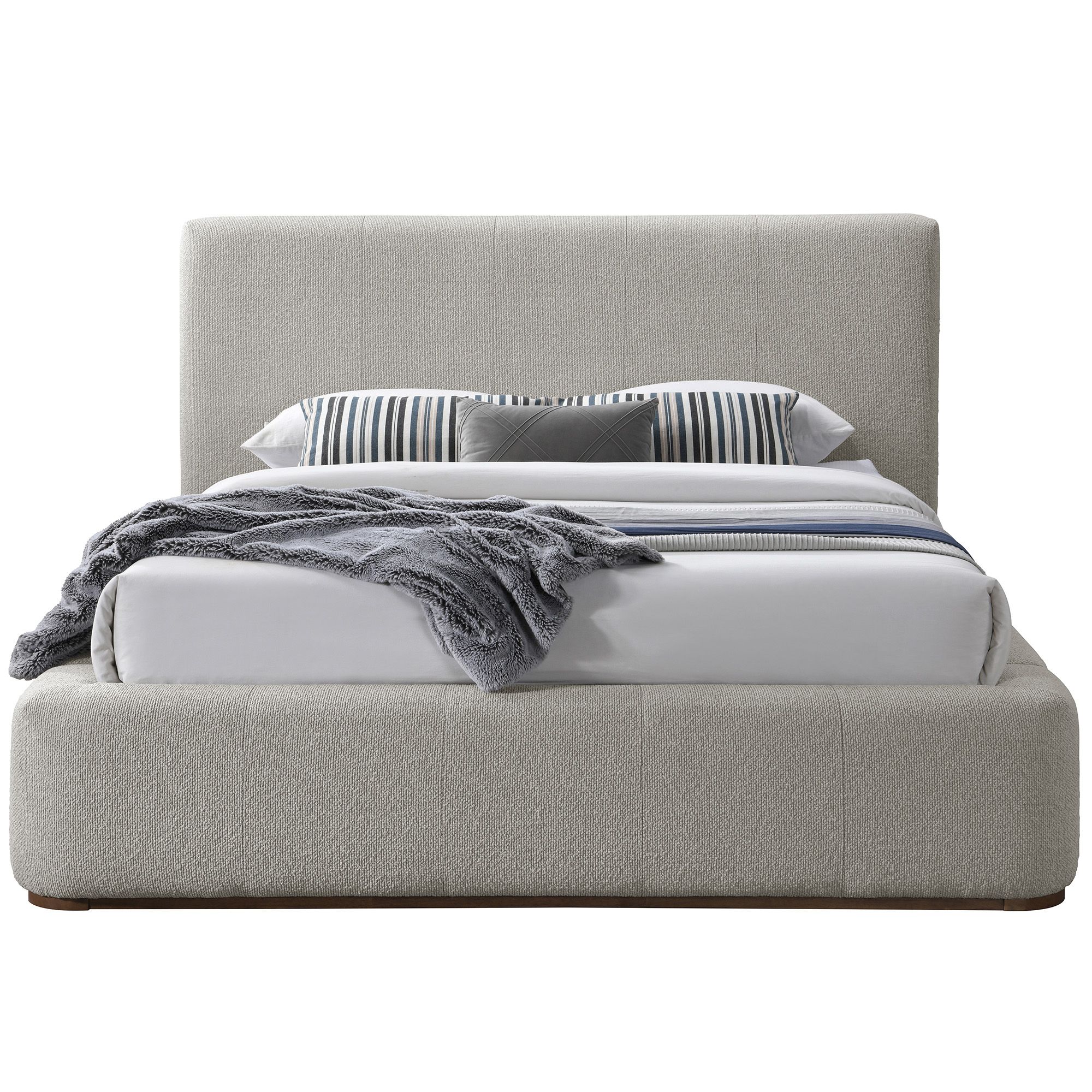 Harrod 60" Queen Platform Bed in Mushroom