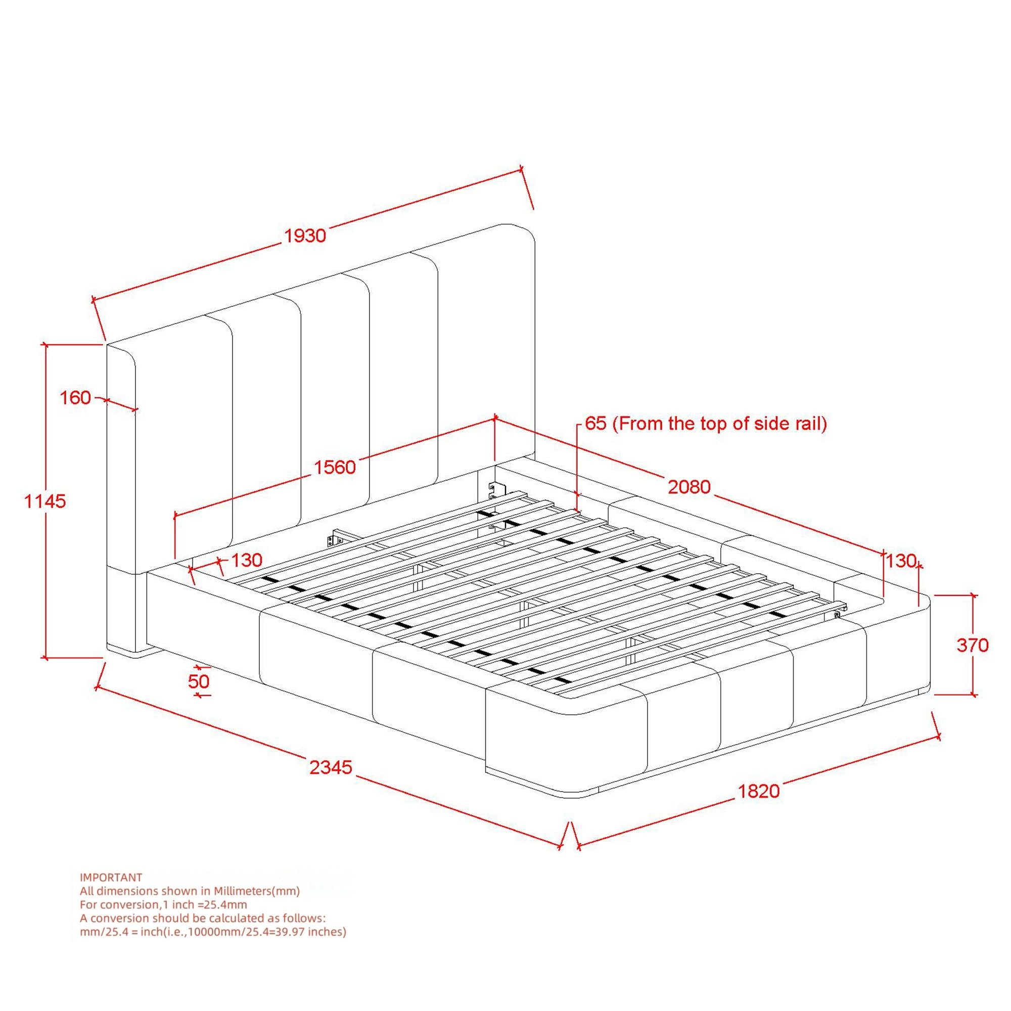 Harrod 60" Queen Platform Bed in Mushroom