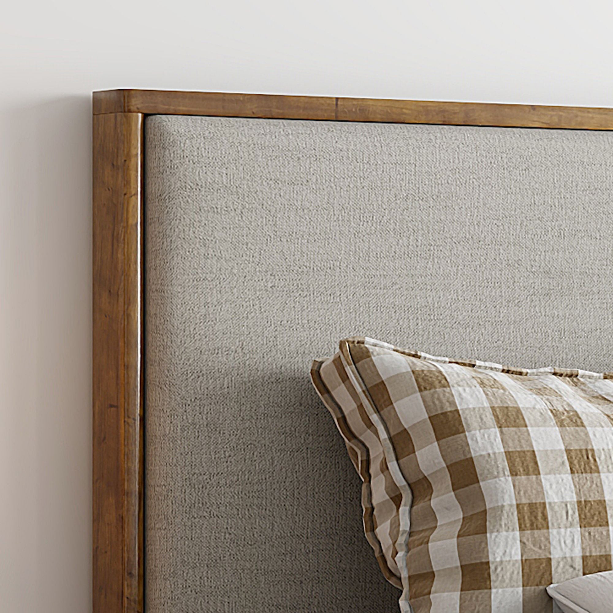 Andover 60" Queen Platform Bed with Drawer in Oat