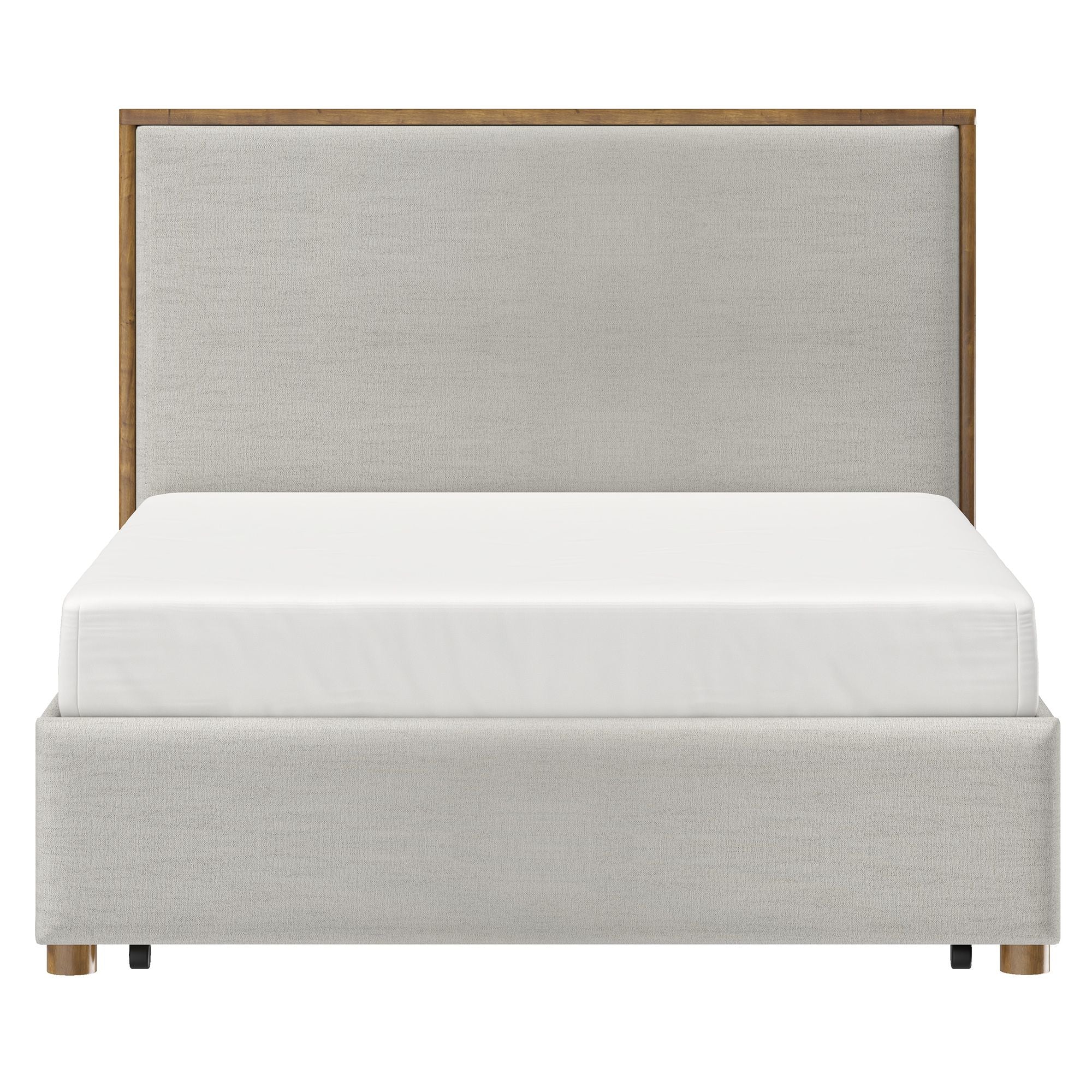 Andover 60" Queen Platform Bed with Drawer in Oat