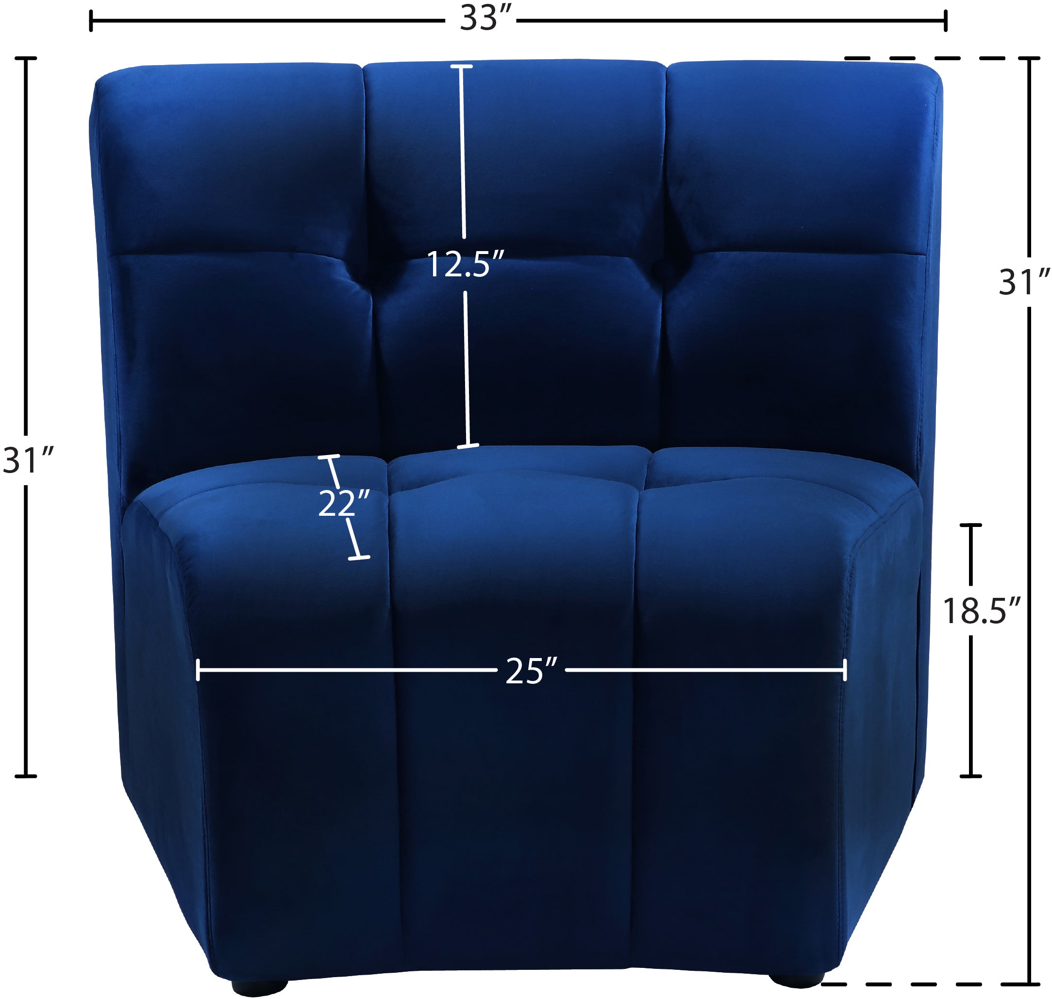 Fauteuil d'appoint rembourré en chenille Vivi
