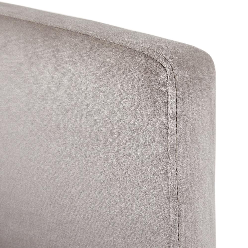 Fauteuil d'appoint Anton en velours gris