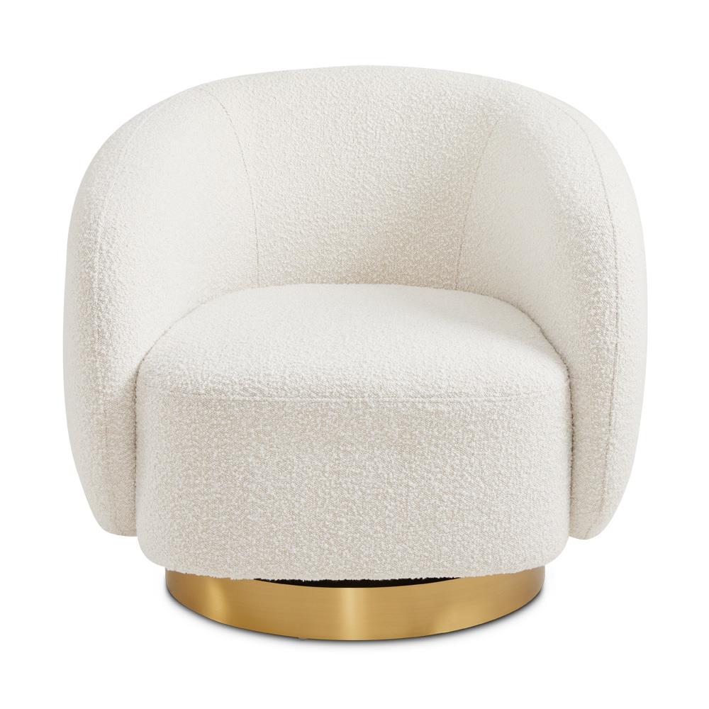 Fauteuil d'appoint Aspen Gold en tissu bouclé