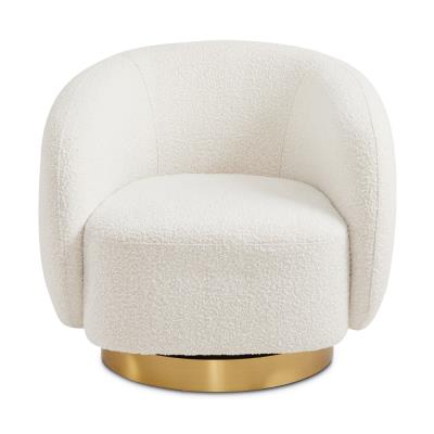 Fauteuil d'appoint Aspen Gold en tissu bouclé