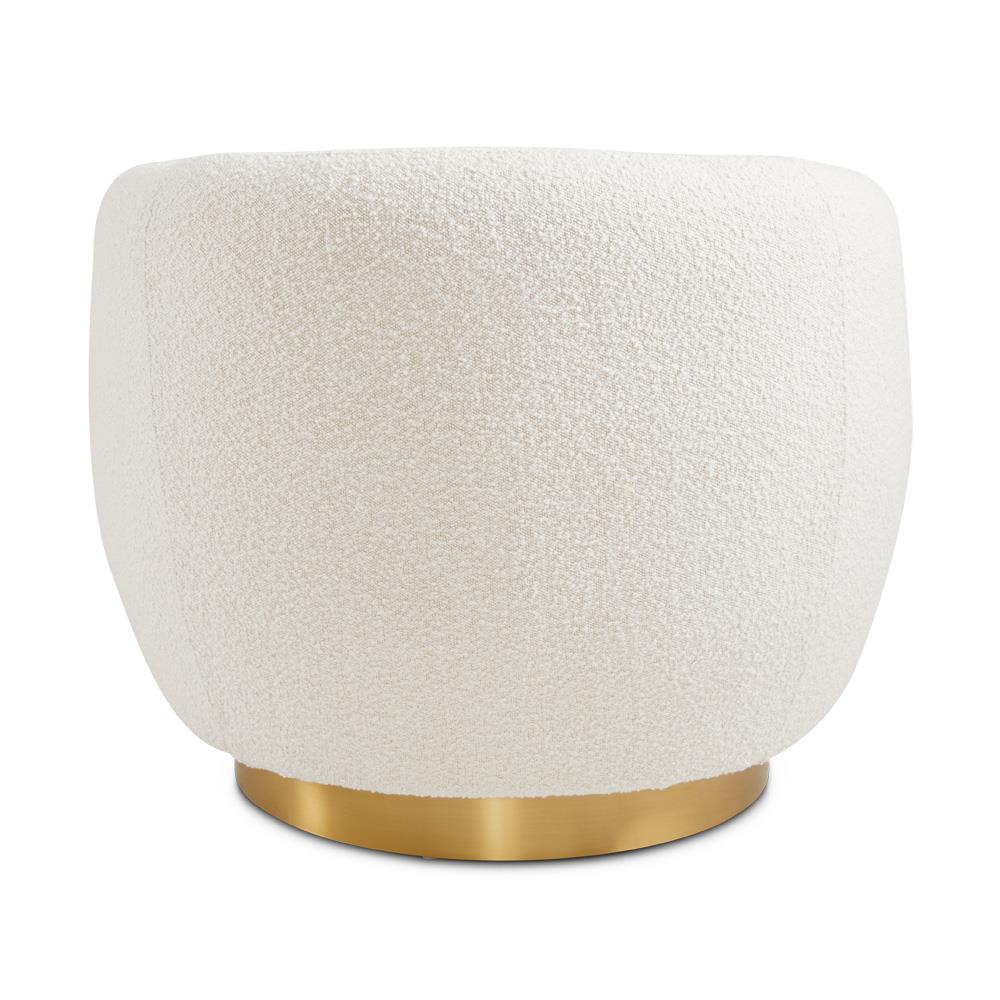 Fauteuil d'appoint Aspen Gold en tissu bouclé