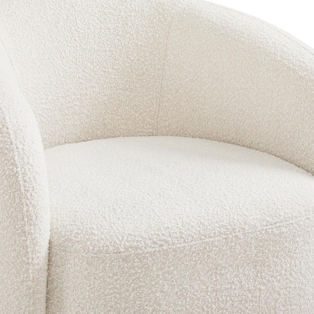 Fauteuil d'appoint Aspen Gold en tissu bouclé