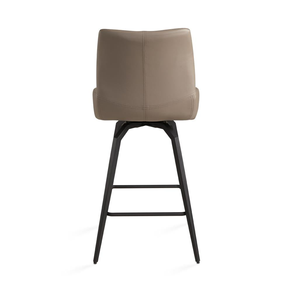 NONA Counter Chair Khaki fabric Black legs