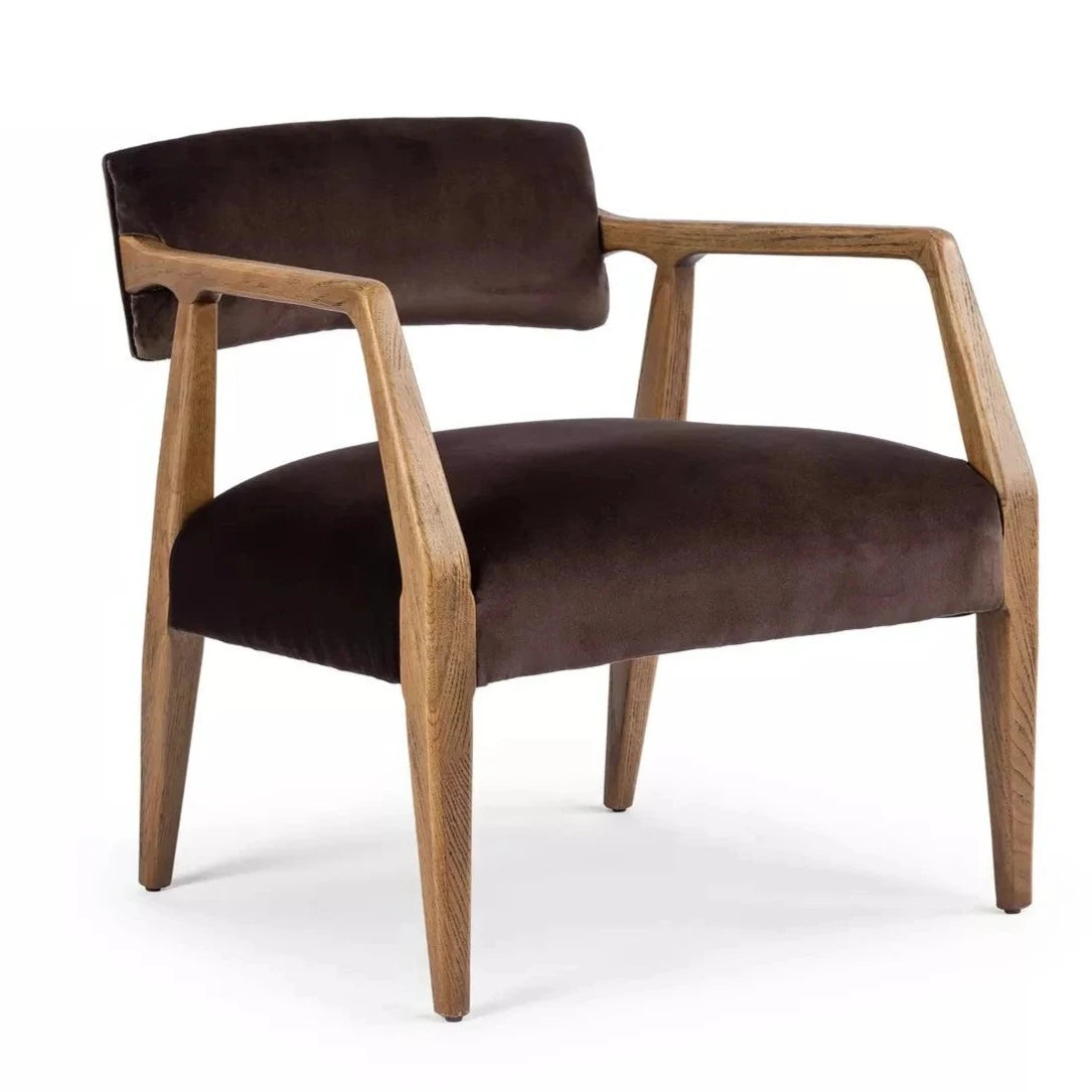 Edith Upholstered Velvet Arm Chair
