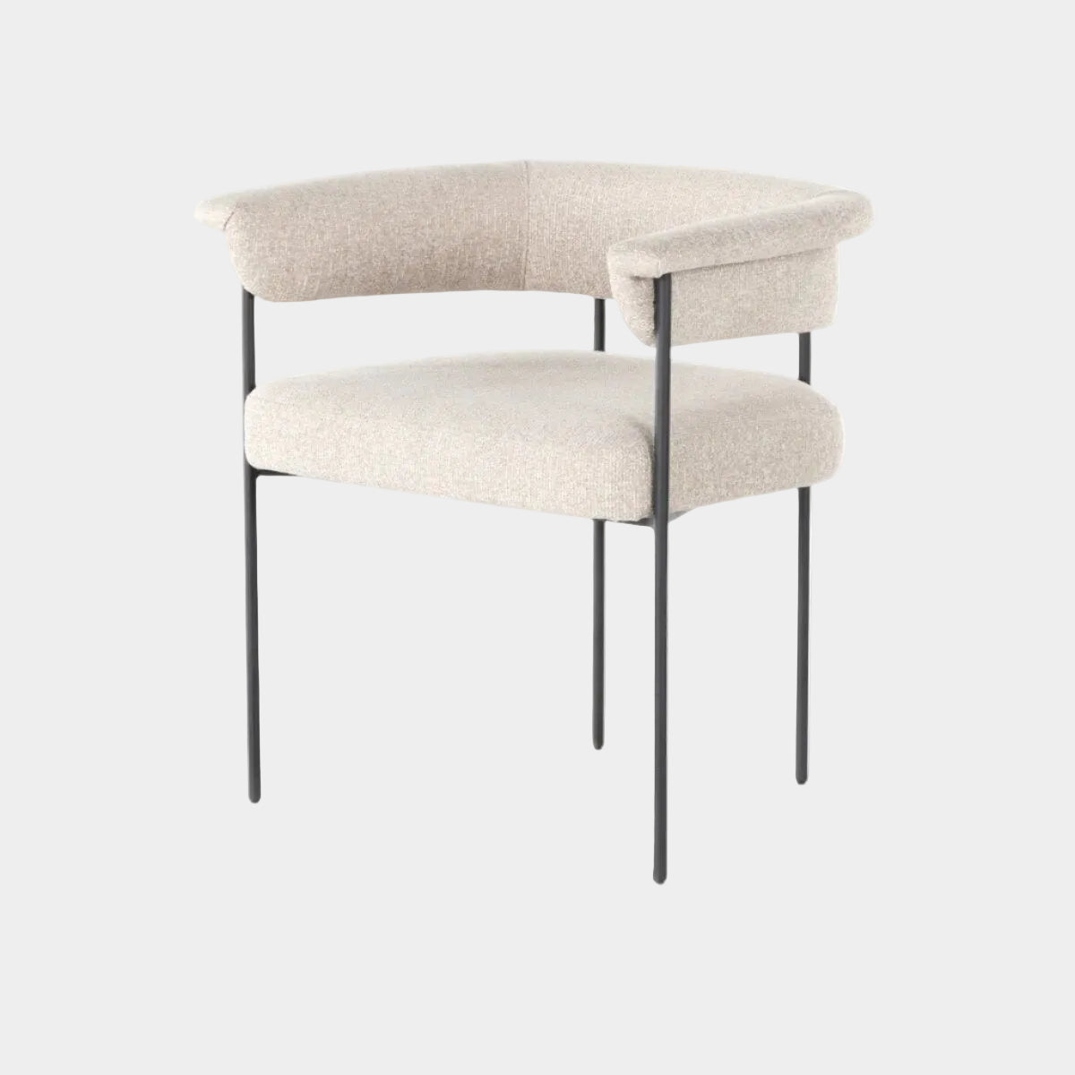 Sutter Beige Bouclé Dining Chair
