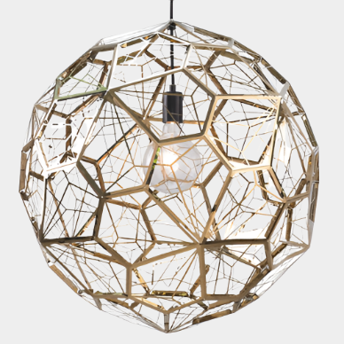 Lampe à suspension Etch Web en acier poli par Tom Dixon