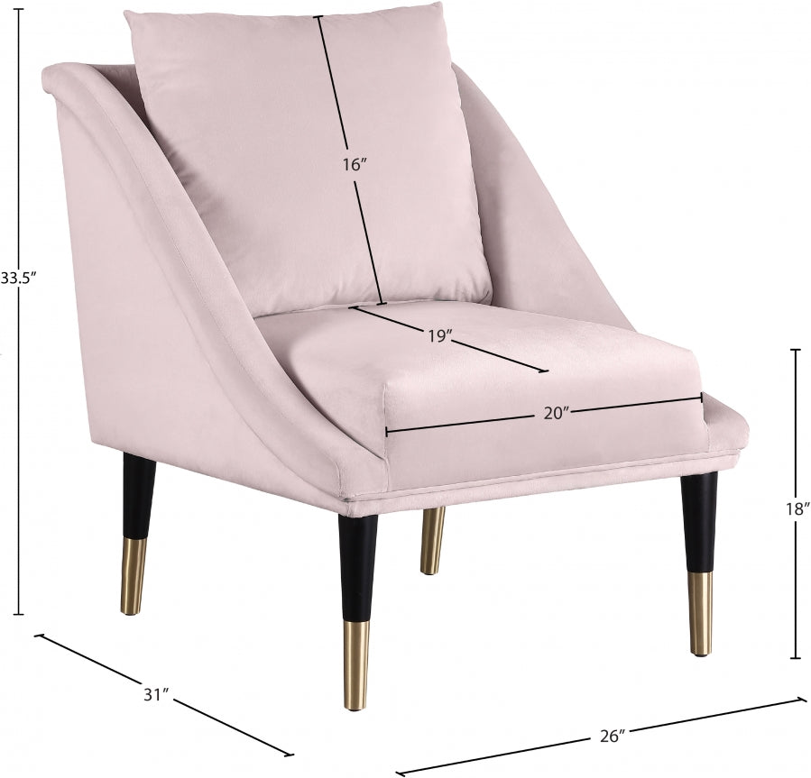 Fauteuil d'appoint rembourré en chenille Vivi