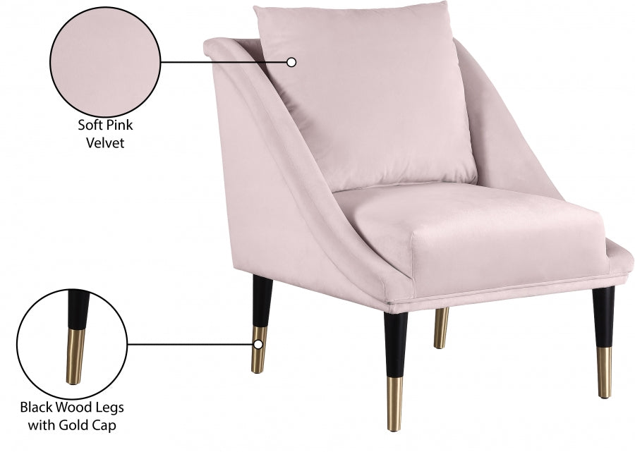 Fauteuil d'appoint rembourré en chenille Vivi