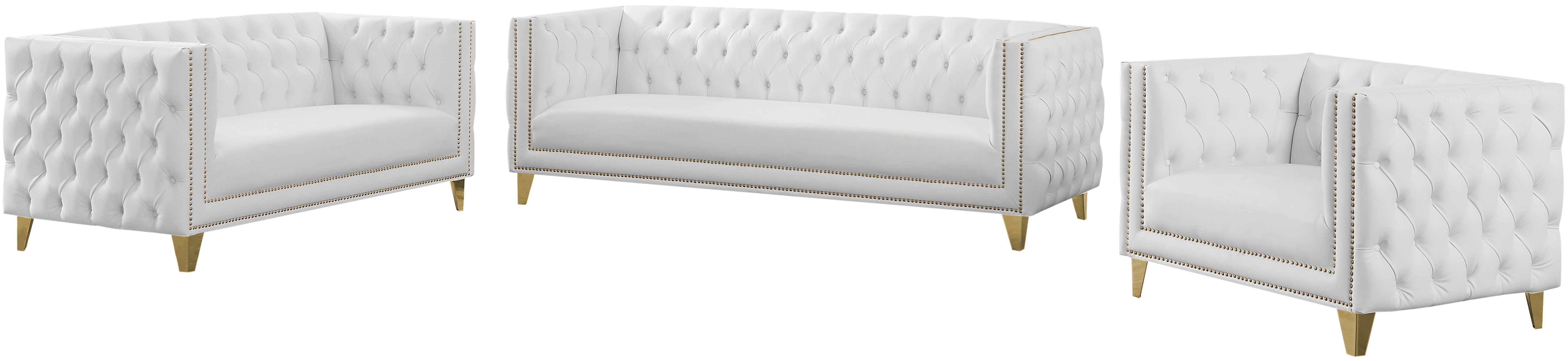Michelle Vegan Leather Upholstered Chair
