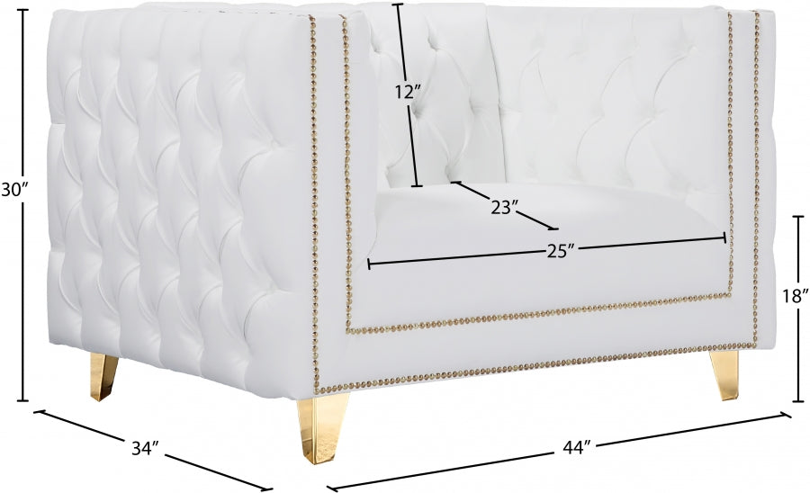 Michelle Vegan Leather Upholstered Chair