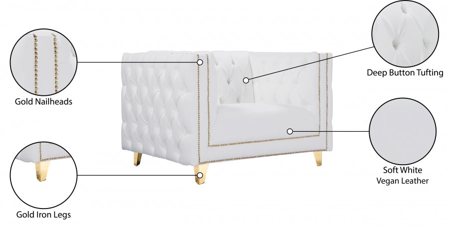 Michelle Vegan Leather Upholstered Chair