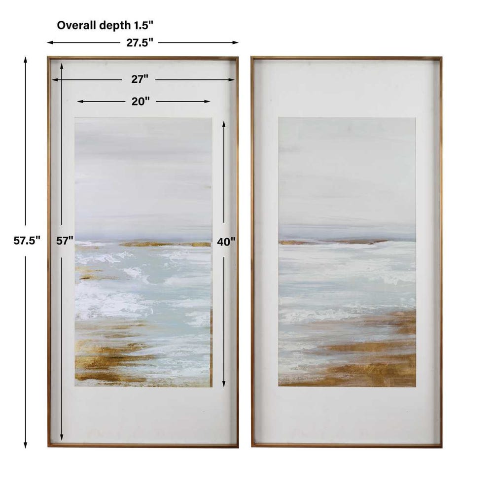Coastline Framed Prints, S/2