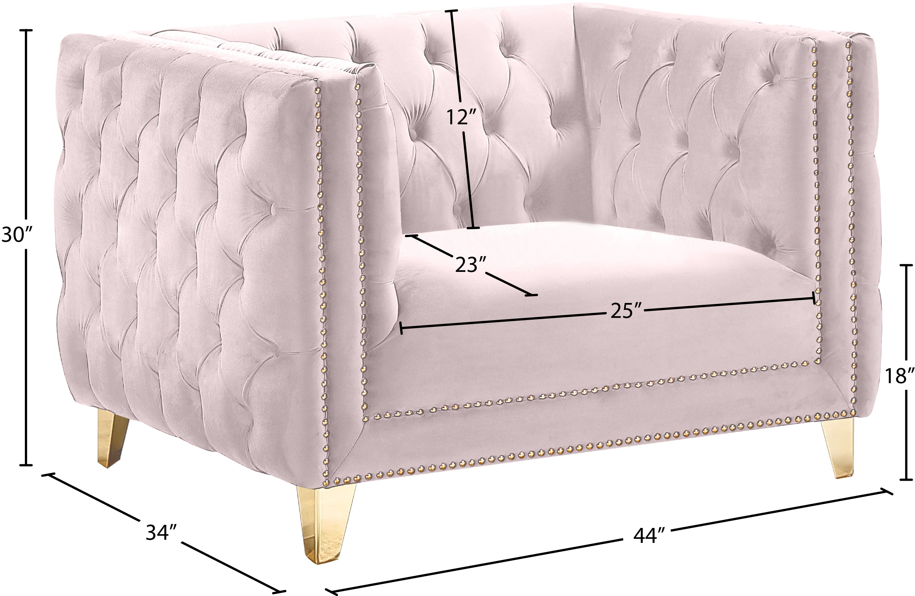 Michelle Velvet Upholstered Chair