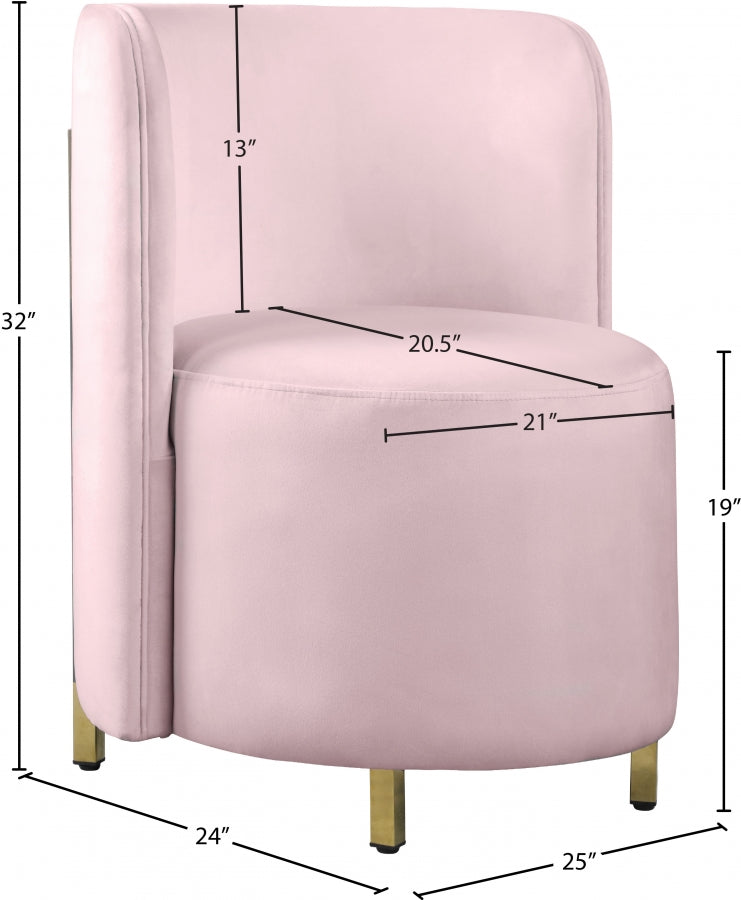 Fauteuil d'appoint rembourré en chenille Vivi