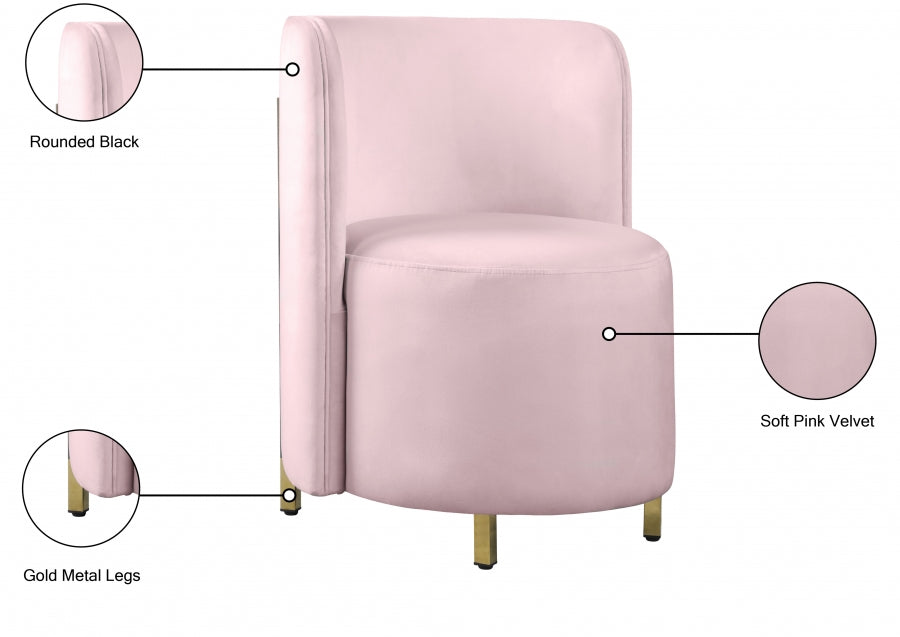 Fauteuil d'appoint rembourré en chenille Vivi