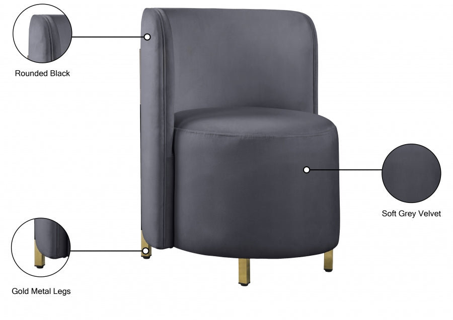 Fauteuil d'appoint rembourré en chenille Vivi