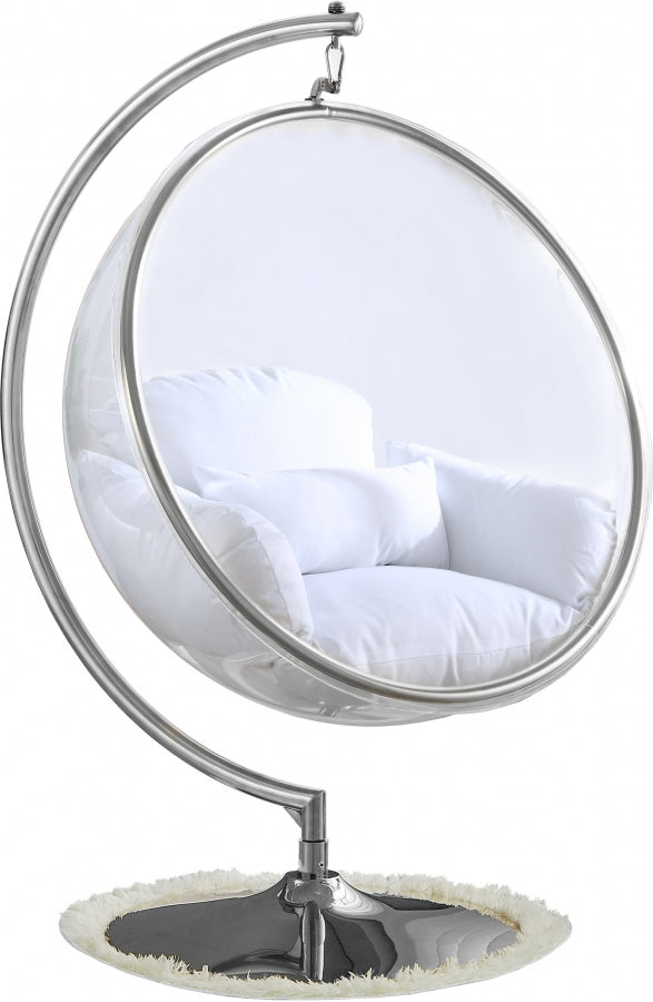Fauteuil d'appoint rembourré en chenille Vivi