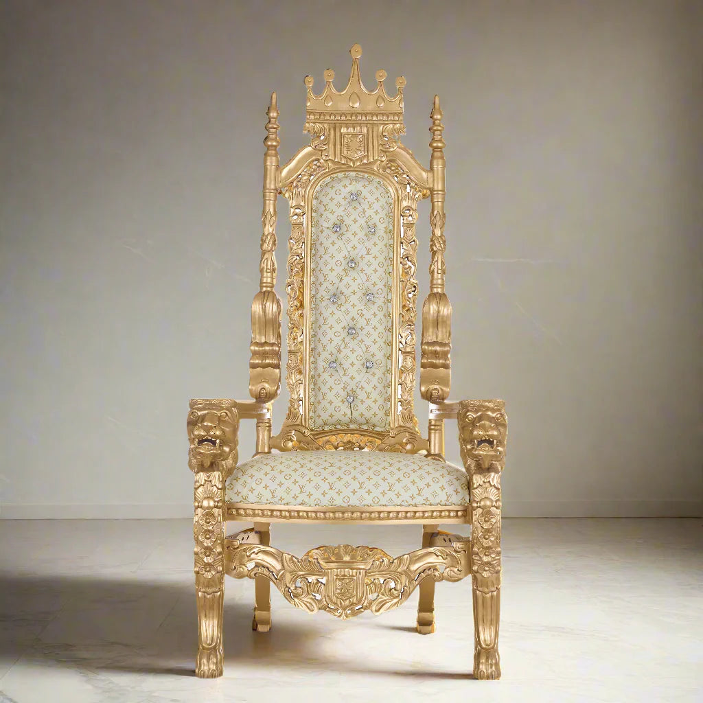 King David Crown Throne Chair - Vinyl