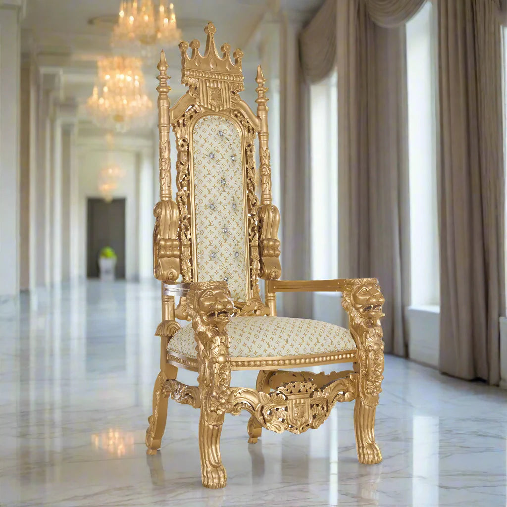 King David Crown Throne Chair - Vinyl