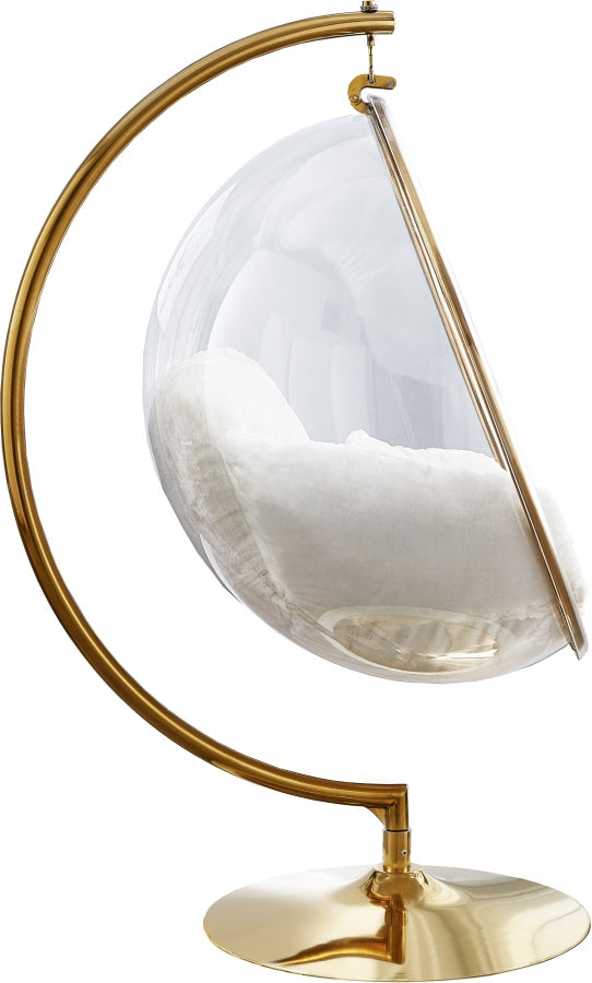 Fauteuil d'appoint rembourré en chenille Vivi