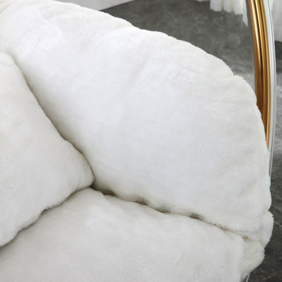 Fauteuil d'appoint rembourré en chenille Vivi