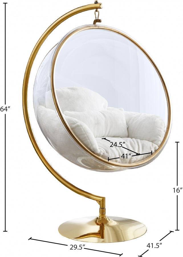 Fauteuil d'appoint rembourré en chenille Vivi