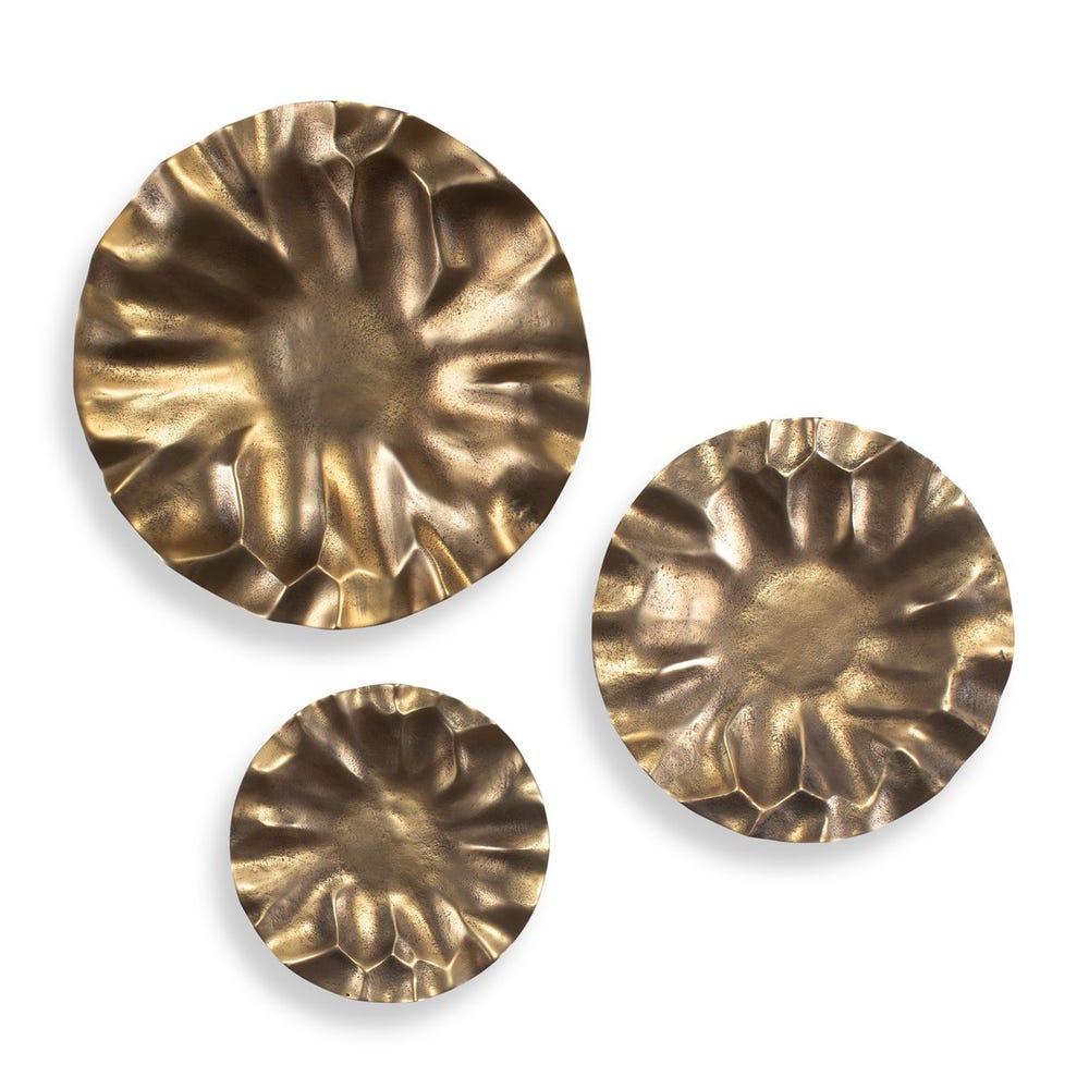 Peonia Outdoor Wall Decor, S/3