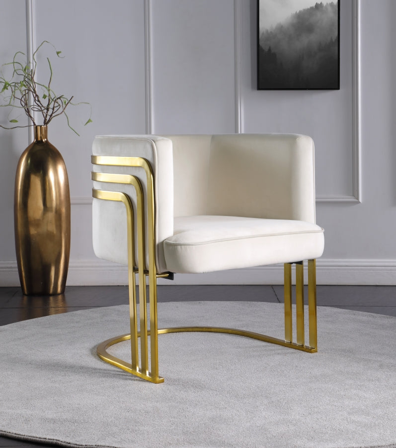 Fauteuil d'appoint rembourré en chenille Vivi